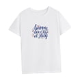 thumbnail image 4 of Camiseta de verano para mujer, ajuste regular, camisetas de verano para vacaciones, deportes, oficina, camping XL, 4 of 7