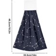 thumbnail image 3 of SKYSONIC Hanging Kitchen Towel 12 x 17 Inch Constellation Connects The Night Sky Towel Set 2 Pieces of Dry Towels for Kitchen, Bathroom, Laundry Room Table, 3 of 7