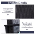 thumbnail image 6 of SUMMIT LIVING 2 Pieces Outdoor Patio Rattan Wicker Chairs With Aqua Cushions for Park, Yard, Deck, 6 of 6