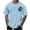 Light Blue02, variant on DeHolifer Mens T-Shirt Plus Size Graphic Short Sleeve Loose Tee Crewneck Palm Tree Summer Shirts Light Blue 2XL
