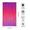 thumbnail image 2 of Pofeuu Light Purple Glitter Print Hand Towel 27.5" x 16" Soft Absorbent Towel for Bathroom SPA Gym Hotel, 2 of 6