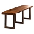 thumbnail image 3 of Hillsdale Furniture Emerson Natural Sheesham Bench in Natural Sheesham, 3 of 3
