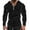 Black, variant on VJATTWR Men's Long Sleeve Neck Shirt, Thermal Style with Button Front, Cozy Fall Winter Top Xxxl