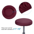 thumbnail image 3 of Uxcell 9.5" Bar Stool Cover, 3 Pack Stool Cushion Cover for 11"-16" Chair, Wine Red, 3 of 6