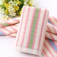 thumbnail image 4 of 4pcs/set Colorful Striped Cotton Hand Towels Absorbent Face Towels Quick Dry Washcloth for Household(Random Style), 4 of 5