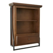 Leighton Bathroom Collection 2-Tier Wall Shelf with Drawer