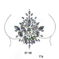 thumbnail image 4 of 3Sets Jewels Waterproof Gems Glitter Breast Jewels Tattoo Rhinestone GlitterChest Body Mermaid Temporary Tattoos Stickers for Party Rave Festival Makeup, 4 of 5