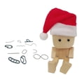 thumbnail image 4 of Adorno de muñeca de madera con 12 expresiones divertidas para salpicadero de coche. Estilo A, 4 of 8