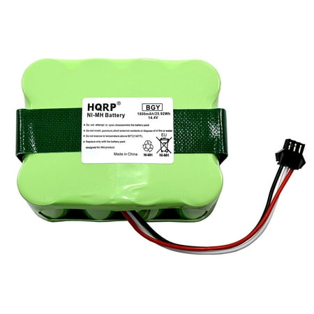 HQRP Battery for bObsweep Bobi Classic, BObi Pet Robotic Vacuum Cleaner, 00 Series, OO Series 017144-TN, BQBS1000, BQBS1003 + Coaster