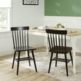 thumbnail image 2 of Better Homes & Gardens Gerald Classic Black Wood Dining Chairs, Set of 2, 2 of 11