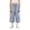 Blue, variant on Wide Leg Capri Cargo Pants Kids Boys Girls Baggy Lightweight Cropped Cargo Pant Toddler Pocket Drawstring School Wear Clothes