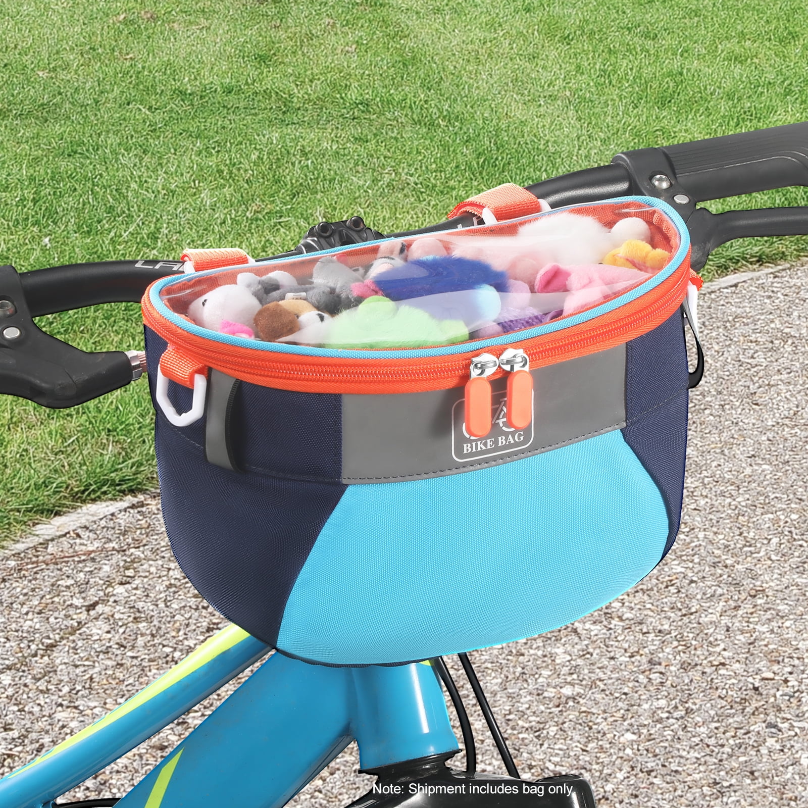 HUISZJ Bike Basket Cute Bike Accessory Front Frame Handlebar Bag (C)