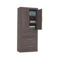 thumbnail image 1 of Pur by Bestar 36" Storage Unit with 3-drawer Set And Doors, 1 of 4
