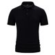thumbnail image 1 of pstuiky Camisa de manga corta para hombre, Camiseta informal de manga corta con cuello de solapa y botones lisos para hombre camisas casuales para hombre l, 1 of 8