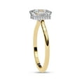 thumbnail image 3 of Solitaire Engagement Ring for Women Center 7x7mm Princess Cut Lab Created Moissanite Promise Rings in 14K Solid Yellow Gold Jewelry Gift for Her, Size 7, 3 of 6