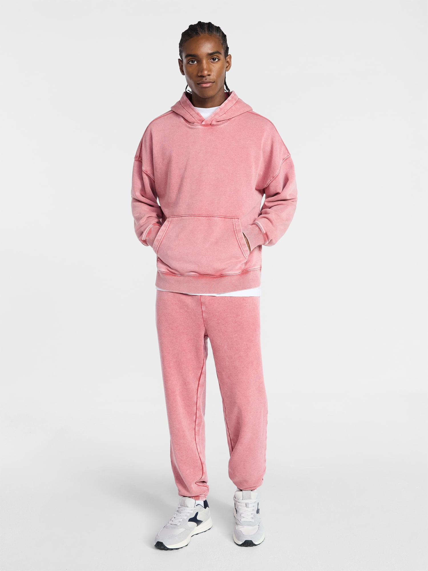 No Boundaries Oversized Hoodie with Long Sleeves, Men's XS-4XLT