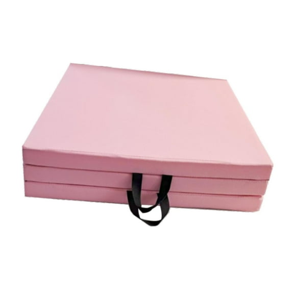 S SERENABLE Fitness Mat Core Workouts Foldable Dance for Women Waterproof Gymnastics Mat Pink