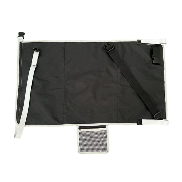 Reposapiés de viaje para niños pequeños, extensor de asiento de avión, artículos básicos de viaje para bebés, cojín para asiento, cama de avión para Negro
