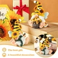 thumbnail image 6 of Ayieyill 2PCS Spring Decor Bumble Bee Spring Gnome Decorations Honey Bee Decor Gnomes Ornaments World Bee Day  (Yellow 3.54 H）, 6 of 7