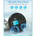 thumbnail image 3 of NEW 2025 CD Player Portable with Bluetooth, Greadio 2000mAh Rechargeable Discman CD Player for Car, 3 of 8
