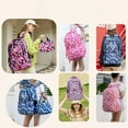 thumbnail image 7 of Women's Backpack and Lunch Box, 6 Pack Geometric Print Women's Backpack, Cute Backpack Set for Travel, Outdoor Picnic., 7 of 7