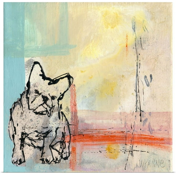 Great BIG Canvas | "French Bulldog" Art Print - 24x24