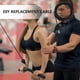 thumbnail image 2 of 1 juego de cable de polea de fitness, sistema de polea de repuesto, cable de polea de gimnasio, cable de fitness de repuesto, 2 of 5