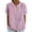Pink, variant on Short Sleeve Tops for Women Collared Cute Print Casual Summer T-Shirts Baggy Vacation Clothes