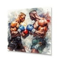 thumbnail image 2 of Designart "Epic Battle of Legends I" Men Metal Art Living Room, 2 of 5