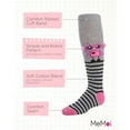 thumbnail image 3 of MeMoi Rockin' Robots Knee Socks - Girls - Female, 8, Light Gray, 3 of 7