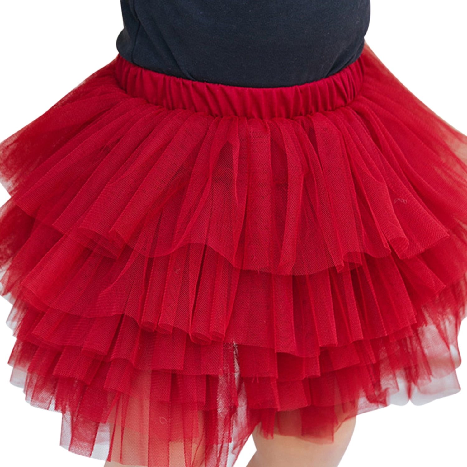 Little Girl Tutu Skirt A Line Layered Tulle Skirt Party Princess Dance