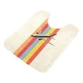 thumbnail image 7 of Yayeee Bath Rug for Bathroom Floor Non Slip Contour Fluffy Soft Absorbent Mat, 20"x24", Colorful Plane, 7 of 7