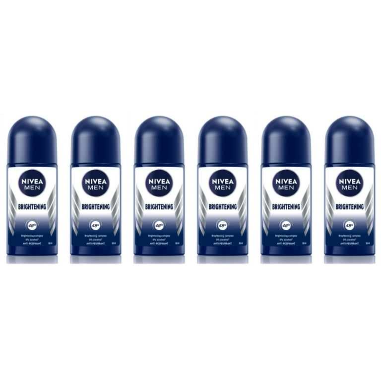 NIVEA Men Brightening Roll-On Deodorant 50ml | 72H Sweat & Odor
