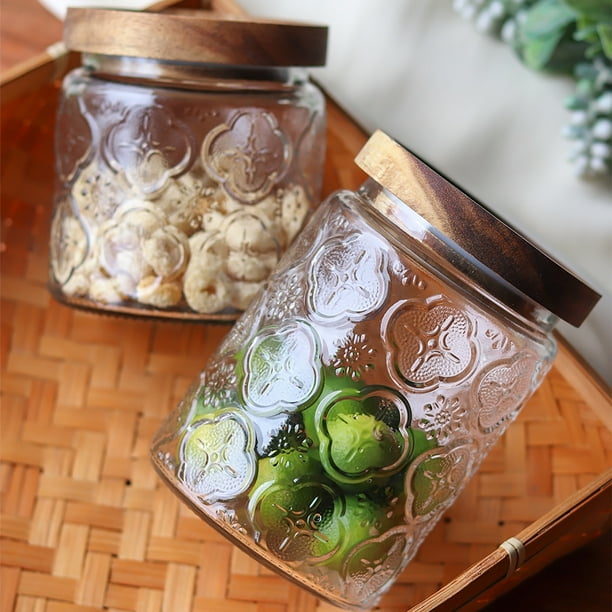 Juego De 2 Frascos De Vidrio Vintage 500 Ml Con Tapas Y Pajitas Reutilizables - Para Bebidas, Almacenamiento Y Desayunos