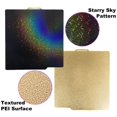 thumbnail image 3 of GHSDFBB PEY PEI Build Plate for Bambu Lab X1/P1P/P1S/A1 3D Printers, Smooth Colorful Starry PEY+ Textured PEI Build Plate PEI Sheet, Spring Steel Flexible Platform,257x257mm Bambu Labs Heated Be, 3 of 7