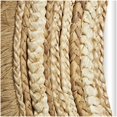 thumbnail image 4 of DecMode 38" x 38" Brown Woven Wall Mirror with Fringe Ends, 4 of 11