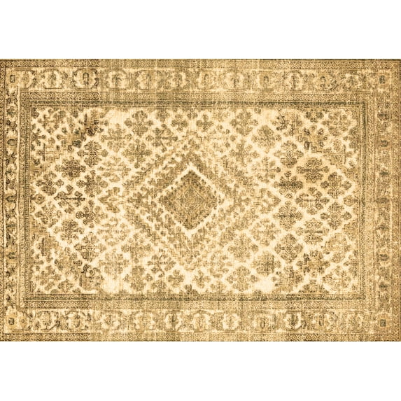 Ahgly Company Indoor Rectangle Persian Brown Traditional Area Rugs, 4' x 6'
