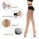 thumbnail image 3 of sweethay Medias de red Buena elasticidad Nylon Calcetines ligeros hasta la rodilla Calcetines altos de moda Medias de seda amigables con la piel Medias Negro, 3 of 6
