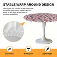 thumbnail image 6 of Aztec Geometric Elastic Fitted Round Table Cover Ethnic Pattern Waterproof Outdoor Tablecloth for Holiday Party, Picnic, Patio & Dining Fits Tables Up to 36"-44", 6 of 8