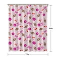 thumbnail image 5 of Pink Football and Flowers Pattern Shower Curtain 72"x84" ,Bathroom Decorative Shower Curtains Set with 12 Hooks,Modern Waterproof Washable Shower Curtain, 5 of 6