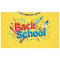 thumbnail image 2 of Back to School Pencil Star Books Banner Classroom Decorations Backdrop Party Supplies Photo Booth Event Prop School Event, 2 of 4