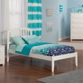 thumbnail image 2 of Leo & Lacey Richmond Twin XL Solid Wood Platform Bed in White, 2 of 5