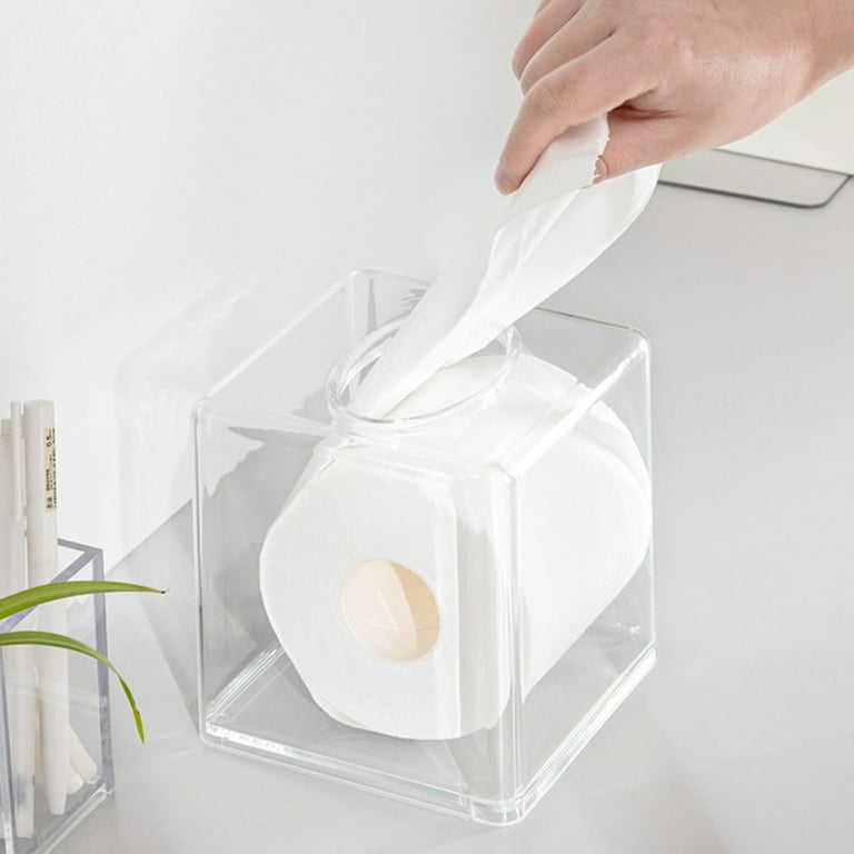 Transparent Table Tissue Box Acrylic Storage Box Paper Box