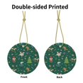 thumbnail image 3 of Adorno navideño colgante de Feliz Navidad para árbol de Navidad - Decoraciones colgantes de cerámica para fiestas - Ideas para regalar adornos navideños, 3 of 8