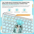 thumbnail image 5 of Wireless Touch Backlit RGB Keypad Transparent Crystal Bluetooth Keyboard, 5 of 13