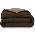 thumbnail image 4 of Bare Home Goose Down Alternative Reversible Comforter, Queen, Cocoa/Taupe, 4 of 6