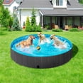 thumbnail image 3 of Yaheetech XXXL Foldable Pet Pool, Portable PVC Bath Tub for Dogs and Cats, Black, 3 of 7