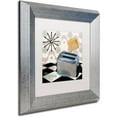 thumbnail image 2 of Trademark Fine Art "Fifties Kitchen I" Canvas Art by Color Bakery White Matte, Silver Frame, 2 of 4