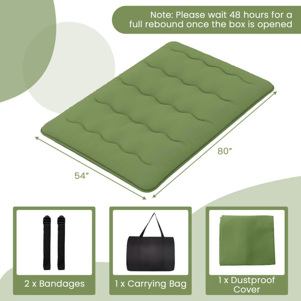 Barara King Mattress, Floor Mattress, Sleeping Pad,Floor Mattress with Washable Cover and Carry Bag-Full Size