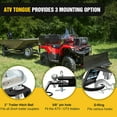 thumbnail image 4 of Nilight ATV/UTV Three-Way Hitch with 2 Inch Ball 3500lbs 3 Trailer Hitch Ball Mount Lawn Mover Hitch ATV UTV Trailer Hitch Adapter 3" Drop/Rise 3 Mounting Options, 4 of 9